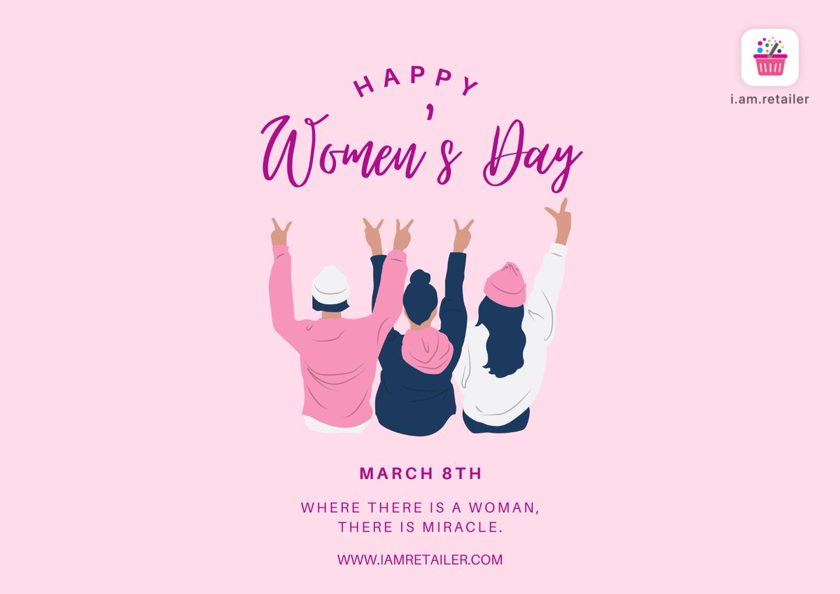 iamretailer's tweet photo. Happy 🚺 Women's Day ❤️
Dear womanhoods, You are better than you think of yourself 
#iamretailer #WomensDay #womeninbusiness #womenentrepeneurs #WomensDay2022 #girlpower https://t.co/FrxVYJfsA3