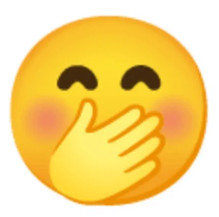 この絵文字→🤭 iOS端末だと目が点なので軽い驚きのつもりでうっかり使ってしまいAndroid端末からから見るとめっちゃ煽ってるみたいになるんですけど何とかなりませんかね… ちがうんですわ…😂 