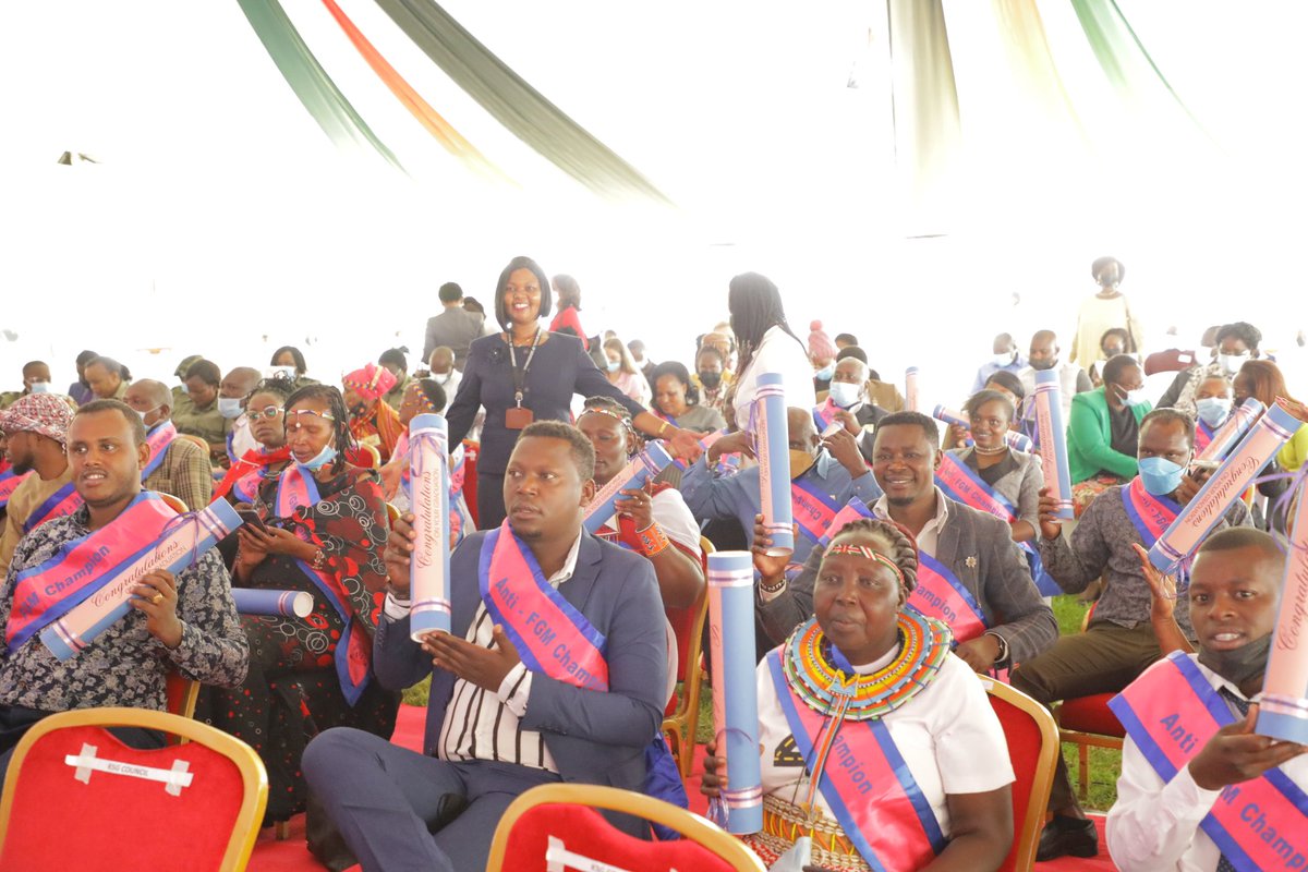 As we mark #InternationalWomensDay2022, we celebrate &amp; hail 44 Anti FGM champions from 22 hot spot counties who have undergone an intensive course &amp; training on FGM &amp; advocacy. The 44 who are the 2nd Cohort will be graduated by President Uhuru Kenyatta alongside <a href="/FirstLadyKenya/">Office of the First Lady Kenya</a>.