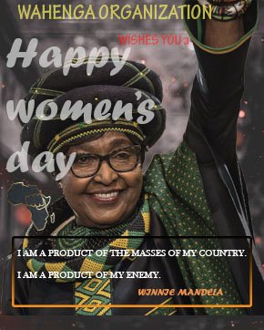 From @WahengaYouth @WahengaArt @Arts_047 wishes you a blessed #HappyWomensDay2022 #breakthebias2022