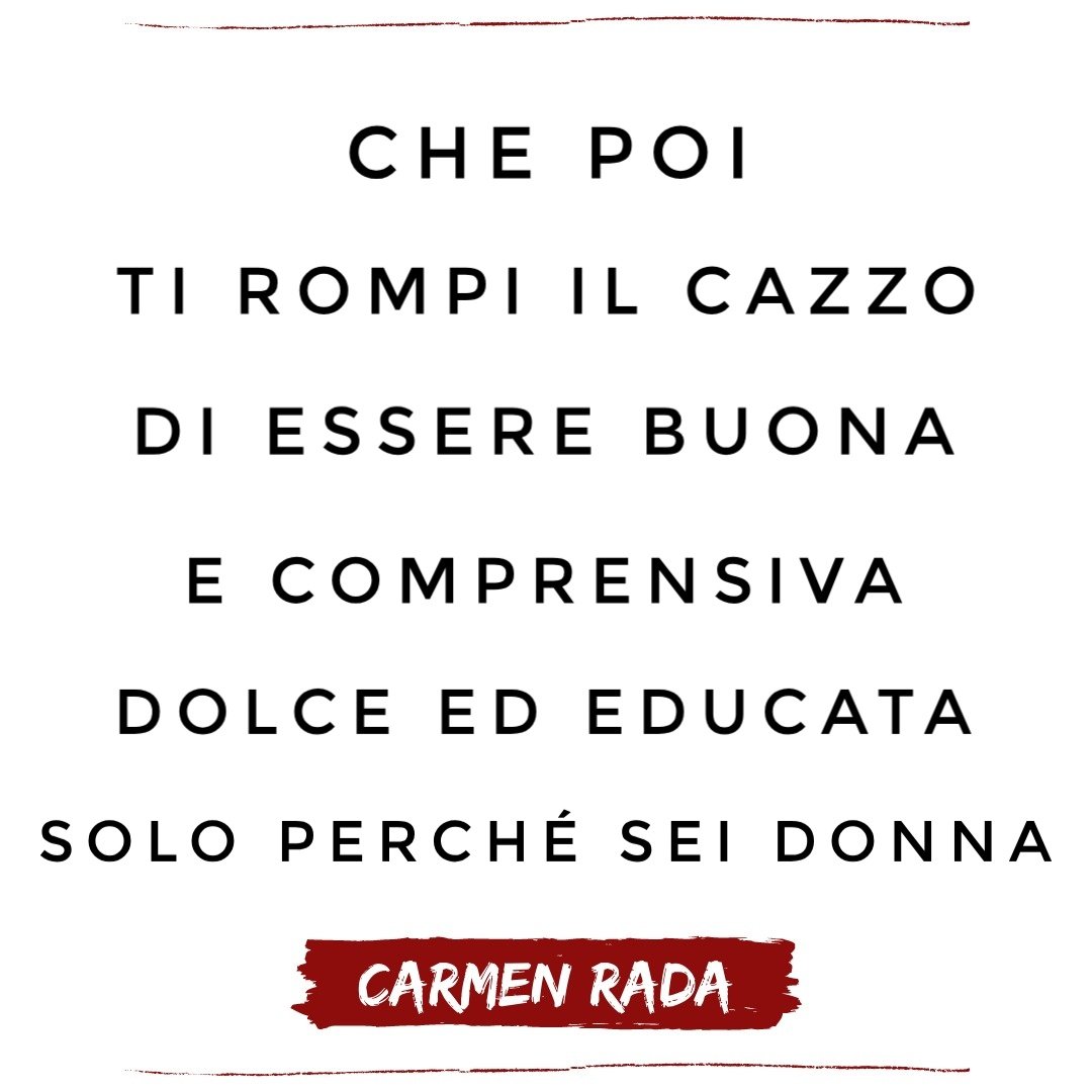 CarmenRadaReal's tweet photo. #stanca #buona #comprensiva #dolce #educata #donna https://t.co/xTBL2KtUls