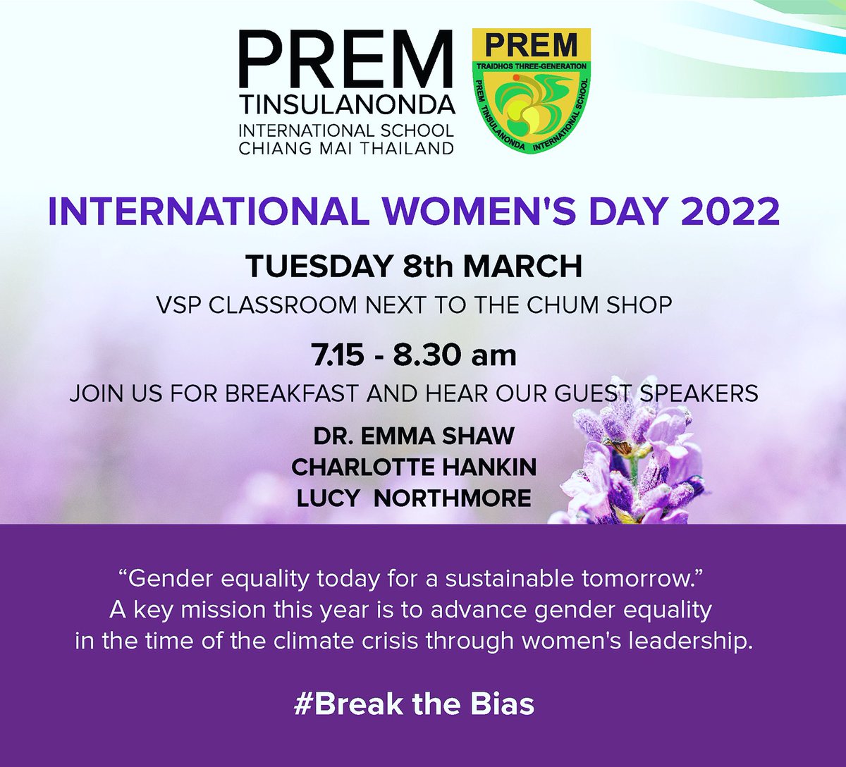 lucynorthmore's tweet photo. Big shout out to everyone at Prem Tinsulanonda International School for hosting me over the last few days. Prem is the 1st authorized International Baccalaureate® (IB) World School in South East Asia💥🙏#partnerships #gamechangers #brandambassadors #sustainability #iwd2022 https://t.co/jH97O2J5Ob