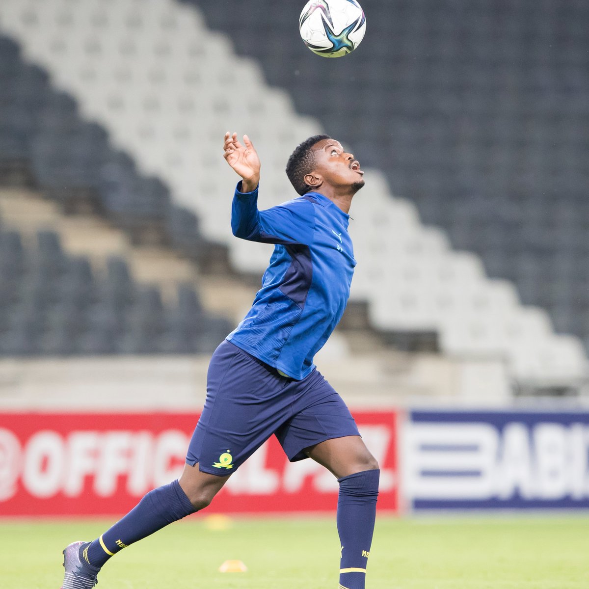 PUMASouthAfrica's tweet photo. Focused on the challenge. @Masandawana #Sundowns #NedbankCup https://t.co/Bvg4369Xfe