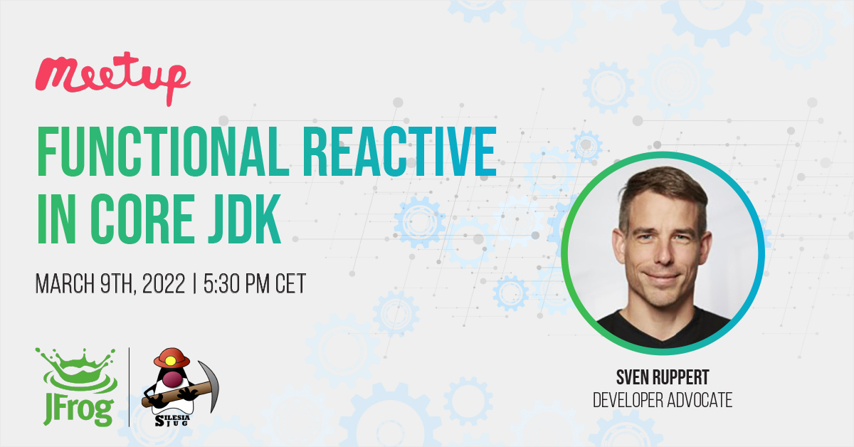 There are a lot of reactive frameworks in the field, some with functional languages for the #JVM. However, #Java gives you both. Join Sven Ruppert on Wed., Mar. 9 at 5:30pm CET to explore the possibilities of Core #JDK. Register here: jfrog.co/35IbJPz #Developers #DevOps