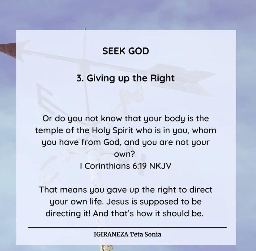 AWalkWithGod1's tweet photo. Seek God!
#GivingUpTheRight https://t.co/csJ0Hbn2tk