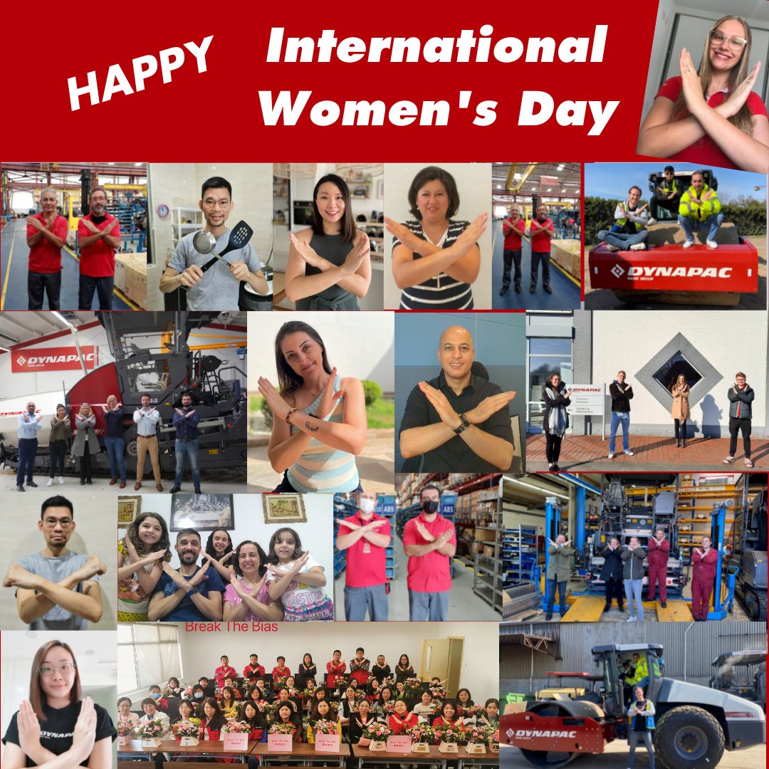Dynapac's tweet photo. Imagine a gender equal world.
A world free of bias, stereotypes, and discrimination.
A world that is diverse, equitable, and inclusive.
A world where difference is valued and celebrated.
Together we can forge women's equality.

@dynapac we #breakthebias! https://t.co/7TiAkptHCK