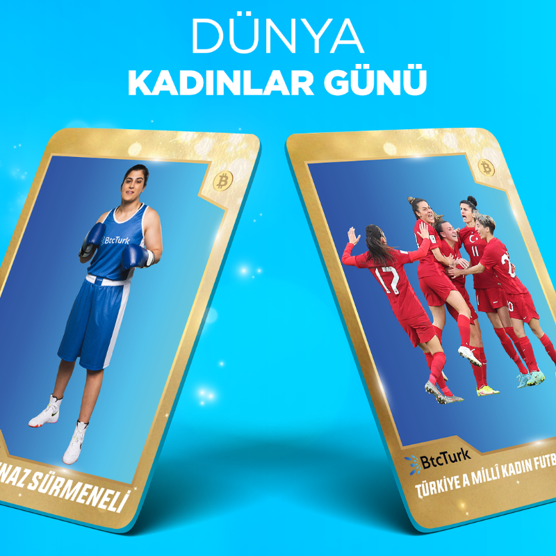 btcturk's tweet photo. 💪#8Mart #KadınlarGünü'nde dirençleri birlikte aşıyoruz!

🔷Tanışmak istediğin kişinin yer aldığı #HediyeBitcoin kartını seç,

🔷Dilediğin kişiye gönder,

🔷#BtcTurk ile birlikte yürüyen güçlü sporcularla tanışma sansı yakala!

#Bitcoin #DirençleriAşıyoruz