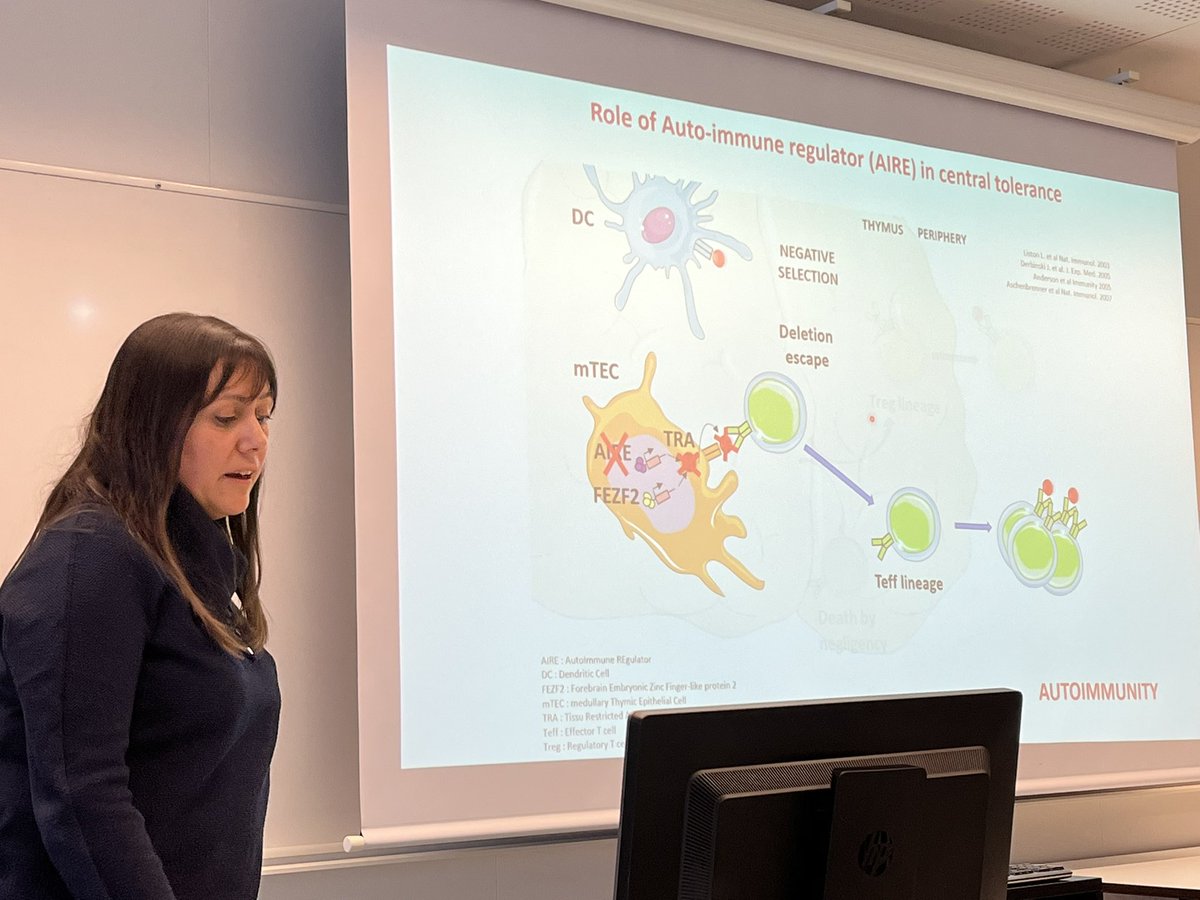 KekalainenLab's tweet photo. Thymic Abnormalities in Rare Immunological Diseases (TARID) - consortium meeting today and tomorrow in Helsinki. So nice to finally meet with everyone in person! We kicked off the meeting with a seminar @TRIMMprogram. Dr. Guillonneau presenting  @EJPRareDiseases @lgraca https://t.co/jChITQk8rR