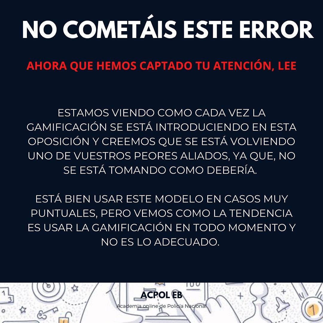 acpol_cnp's tweet photo. ❌ No cometas este error ❌

Trabaja con cabeza y sin perder el norte. Recuperar la metodología de trabajo serio y dedicado es más que imprescindible. 

#XXXIX #CNP #EscalaBásica #OpoCNP #oposiciones https://t.co/rjM6owIw5v