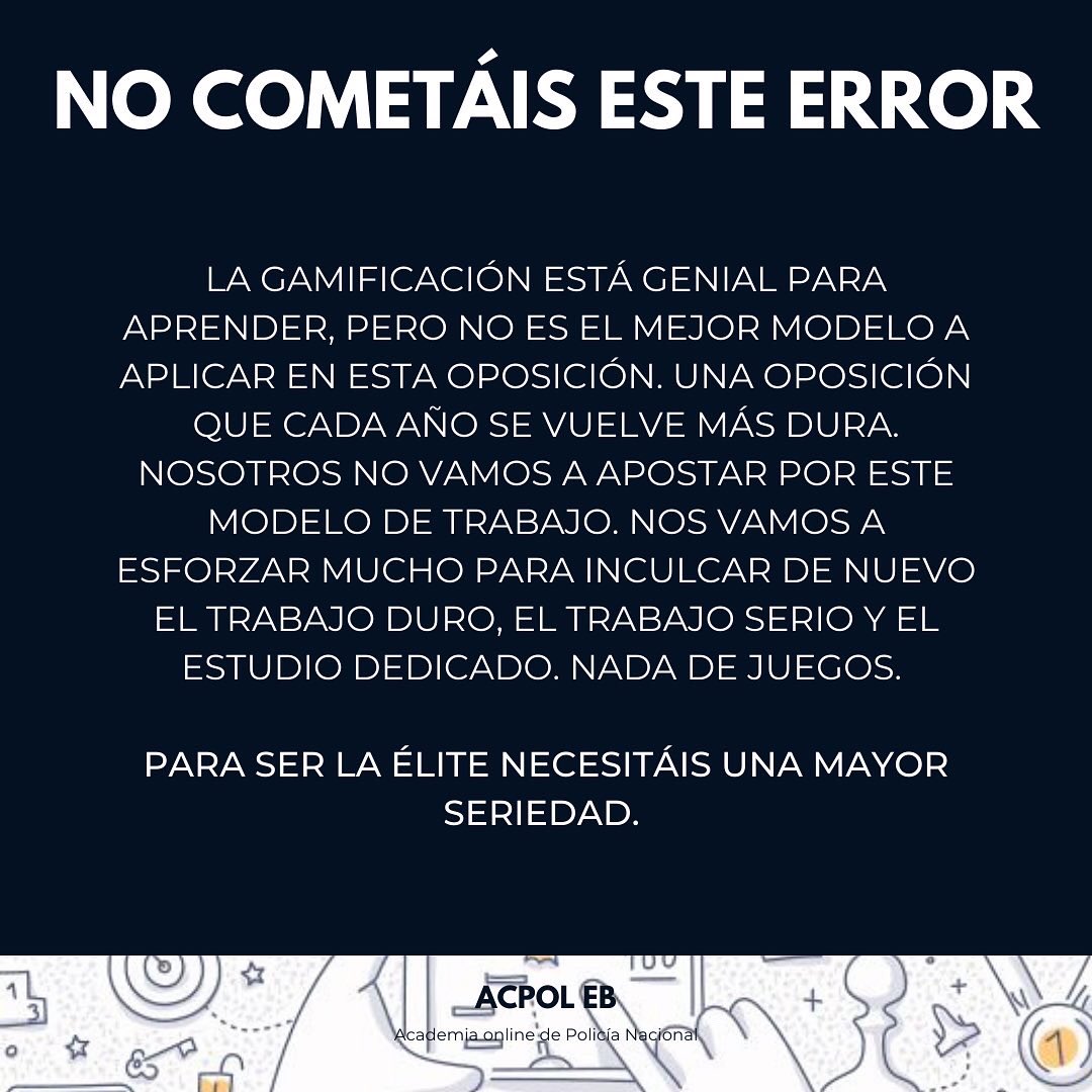 acpol_cnp's tweet photo. ❌ No cometas este error ❌

Trabaja con cabeza y sin perder el norte. Recuperar la metodología de trabajo serio y dedicado es más que imprescindible. 

#XXXIX #CNP #EscalaBásica #OpoCNP #oposiciones https://t.co/rjM6owIw5v