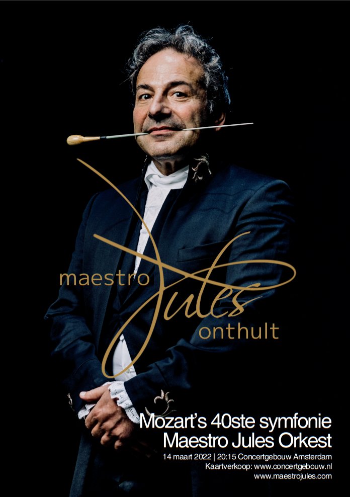 maestrojuleso's tweet photo. Wil je op één avond alles te weten komen over een #klassiek meesterwerk? Dirigent Jules van Hessen (Maestro Jules) maakt klassieke muziek aantrekkelijk en toegankelijk voor iedereen! Op 14 maart > Mozarts Symfonie nr. 40. https://t.co/1eLl67pKCE https://t.co/VscBSZCneh