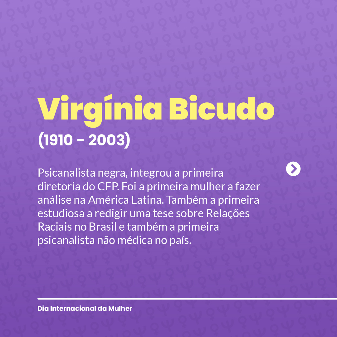 DIA INTERNACIONAL DA MULHER

Nove em cada dez profissionais da Psicologia no Brasil são mulheres. Neste 8 de Março, data que marca o Dia Internacional da Mulher, o CFP destaca a presença das mulheres no pensar e no fazer da Psicologia enquanto ciência e profissão.