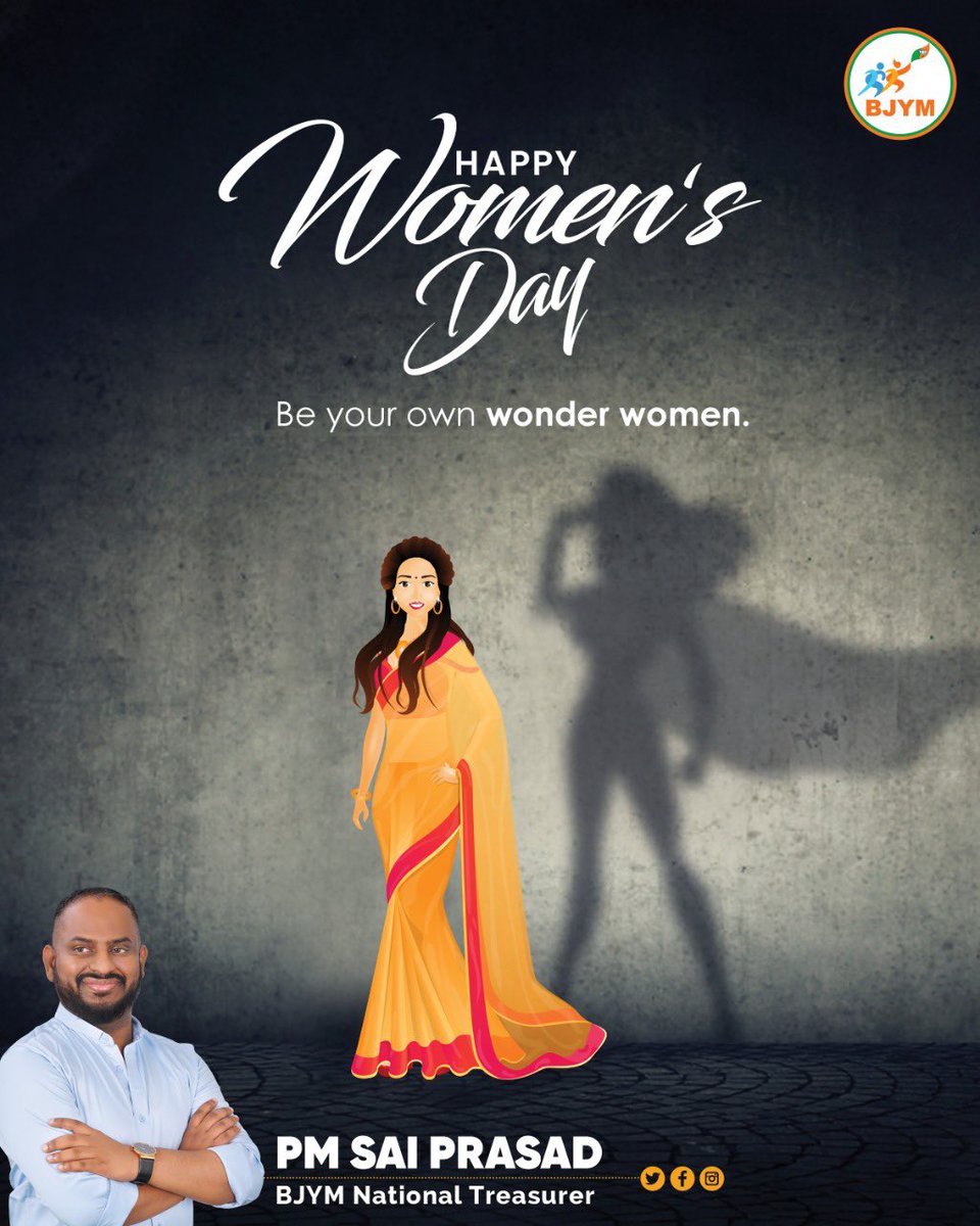 pm_saiprasad's tweet photo. She is a Dreamer, 

She is a believer, 

She is a doer,

She is an achiever. 

Happy Women’s Day. https://t.co/XyLiiA2ZYn
