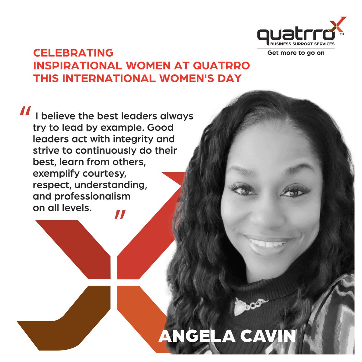 Quatrro_QBSS's tweet photo. Today we take time to celebrate some of the women at Quatrro who lead, regardless of title or position, with strength, grace, and determination.
 
#QuatrroBSS #GetMoreToGoOn #InternationalWomensDay2022
#IWD2022 https://t.co/qiDqIHnyKp