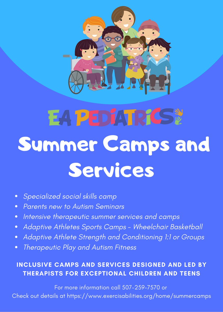 Exercisabilitie's tweet photo. March News - Summer camps and more! - https://t.co/bJj9hgnmIJ https://t.co/JbeUsjCCe9