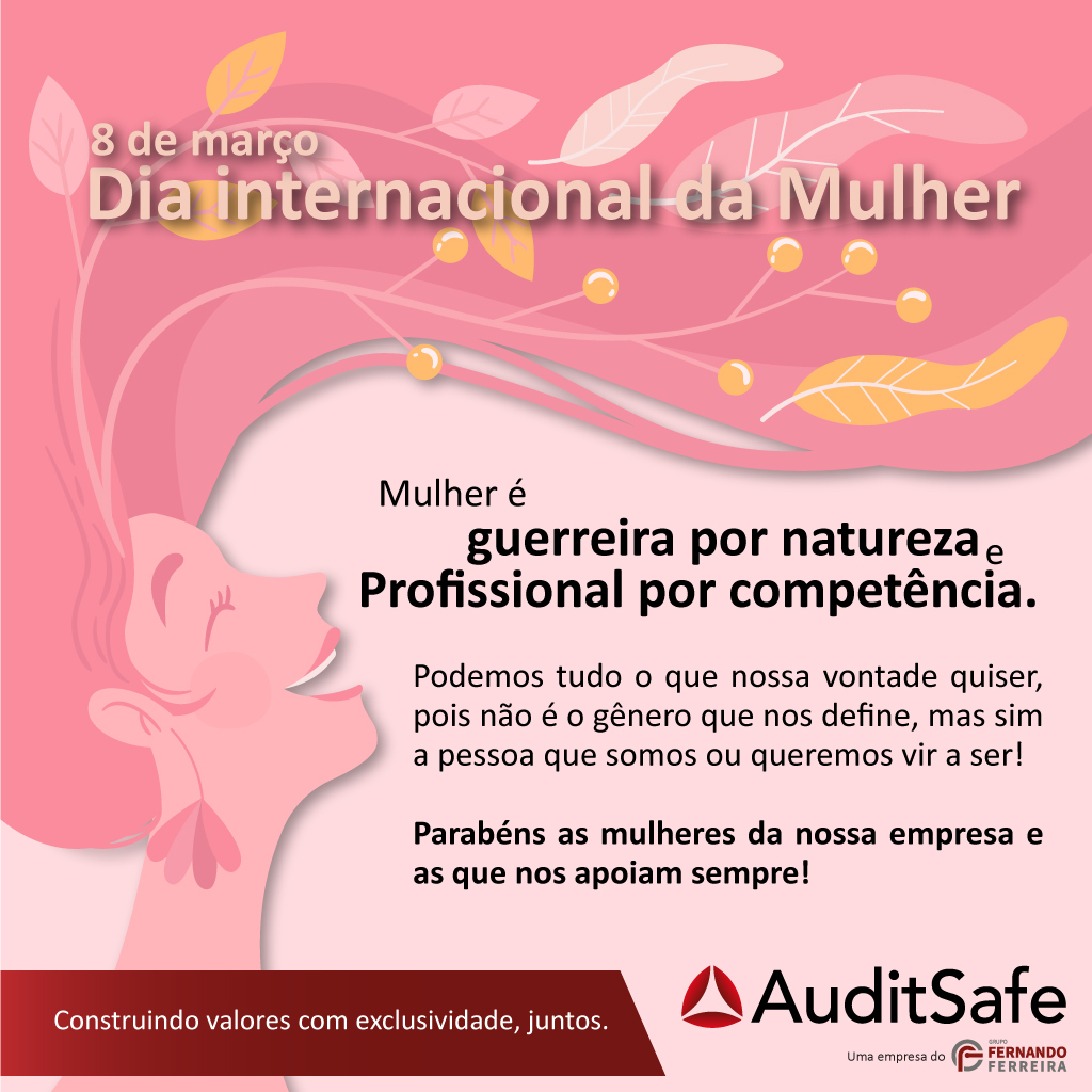 auditsafe's tweet photo. 8 de março
Dia Internacional da Mulher

Parabéns as mulheres da AuditSafe e as que nos apoiam sempre!

#8março
#diainternacionaldamulher
#mulher https://t.co/RYyeNkqdzb