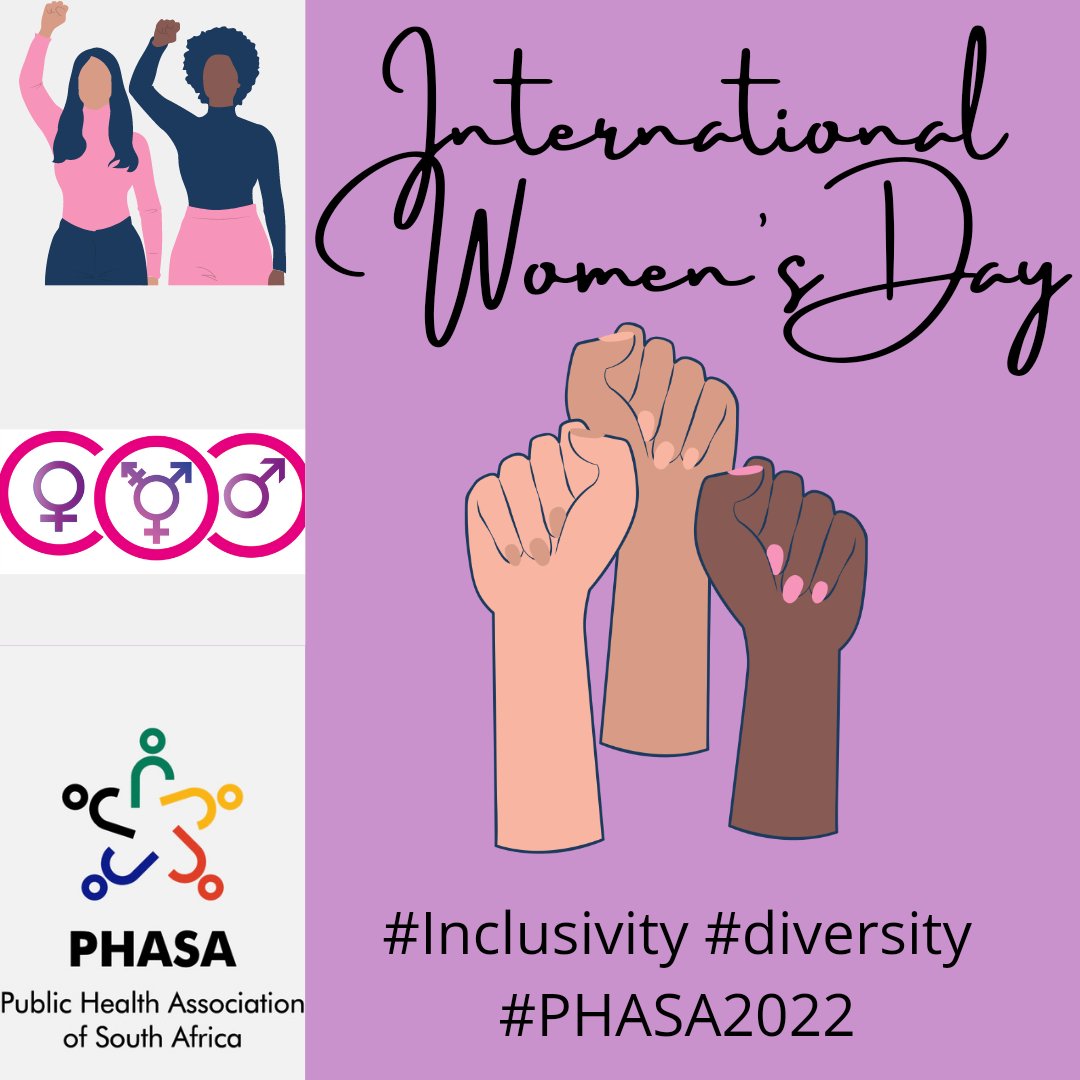 PHASA (@publichealthsa) on Twitter photo This #InternationalWomensDay2022 - let's work together to ensure #inclusivity and #zerodiscrimination. Womxn's issues are public health issues.
<a href="/SHA_ZAR/">Harsha Somaroo</a> <a href="/HealthZA/">National Department of Health</a> <a href="/TChivese/">Tinashe Chivese</a> <a href="/Tham_Naidu/">Dr Thameshree Duys</a> <a href="/natisha_dukhi/">Dr Natisha Dukhi</a> This #InternationalWomensDay2022 - let's work together to ensure #inclusivity and #zerodiscrimination. Womxn's issues are public health issues.
<a href="/SHA_ZAR/">Harsha Somaroo</a> <a href="/HealthZA/">National Department of Health</a> <a href="/TChivese/">Tinashe Chivese</a> <a href="/Tham_Naidu/">Dr Thameshree Duys</a> <a href="/natisha_dukhi/">Dr Natisha Dukhi</a>