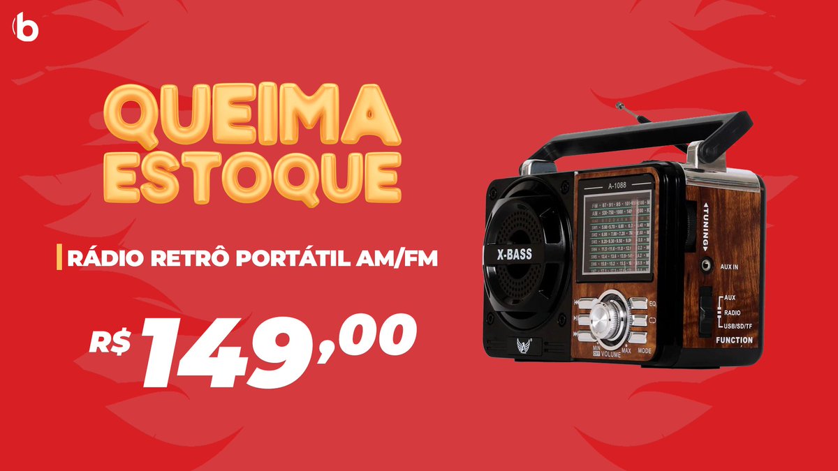bordomsbr's tweet photo. Você merece esse sucesso de vendas! 📻

O Rádio Retrô Portátil AM/FM vem com bluetooth e entradas para USB e cartão SD para você curtir suas músicas favoritas com boa qualidade sonora!

Aproveite a nossa promoção! 😉

https://t.co/OI3FdUoYi7 https://t.co/bi6Ky5QaZn