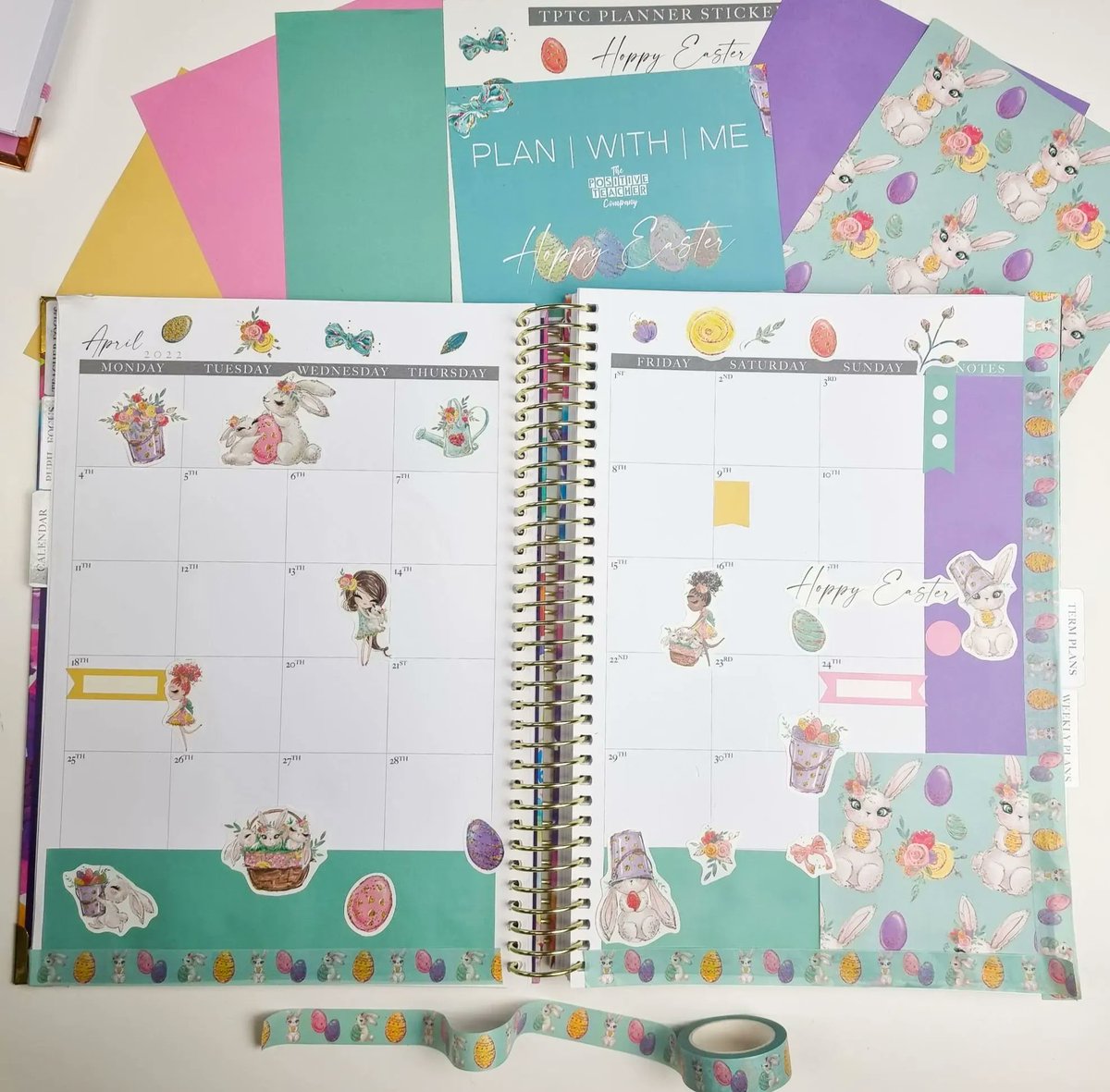 TPositiveTC's tweet photo. Our "Plan With Me" packs are designed to give you all of the tools you need to create beautiful themed planner pages https://t.co/6atrAukKcz The perfect way to wind down and give yourself some 'me time' after a busy week or day at school. #TPTCPlanWithMe #TPTCPlannerInspo https://t.co/rR8rvAon6P