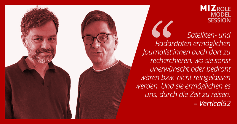 MIZBabelsberg's tweet photo. Mit dem Projekt @Vertical_52 machen @MarcusPfeil und Michael Anthony im #MediaFoundersProgram von MIZ & @MediaTech_Hub Satelliten- und Radardaten für die journalistische Recherche zugänglich. Wie genau das funktioniert, erklären sie am 6. April 2022 bei der MIZ #rmsdigital.