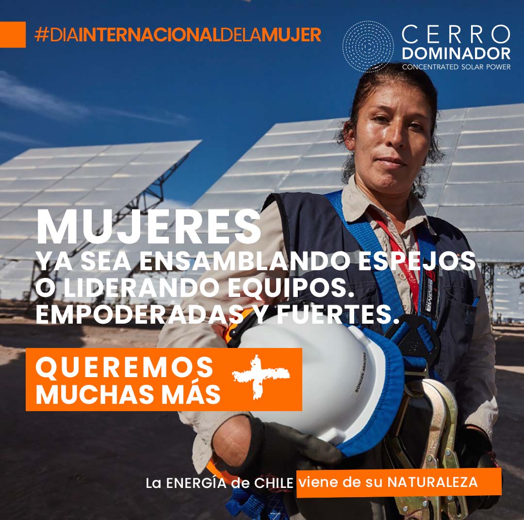 ¡Conmemoremos este día con más oportunidades y abriendo nuevos caminos para las mujeres de nuestro país! #diainternacionaldelamujer #mujeresenenergia #poderfemenino  #energiamasmujer <a href="/MinEnergia/">Ministerio de Energía</a> <a href="/redmad_chile/">REDMAD Chile</a> <a href="/ACERAAG/">ACERA A.G.</a> <a href="/GeneradorasCL/">Generadoras de Chile</a> <a href="/WEC_Chile/">World Energy Council (WEC) Chile</a> <a href="/AmChamChile/">AmCham Chile</a> <a href="/ONUMujeres/">ONU Mujeres</a> <a href="/AcspChile/">Asociación de Concentración Solar de Potencia</a>