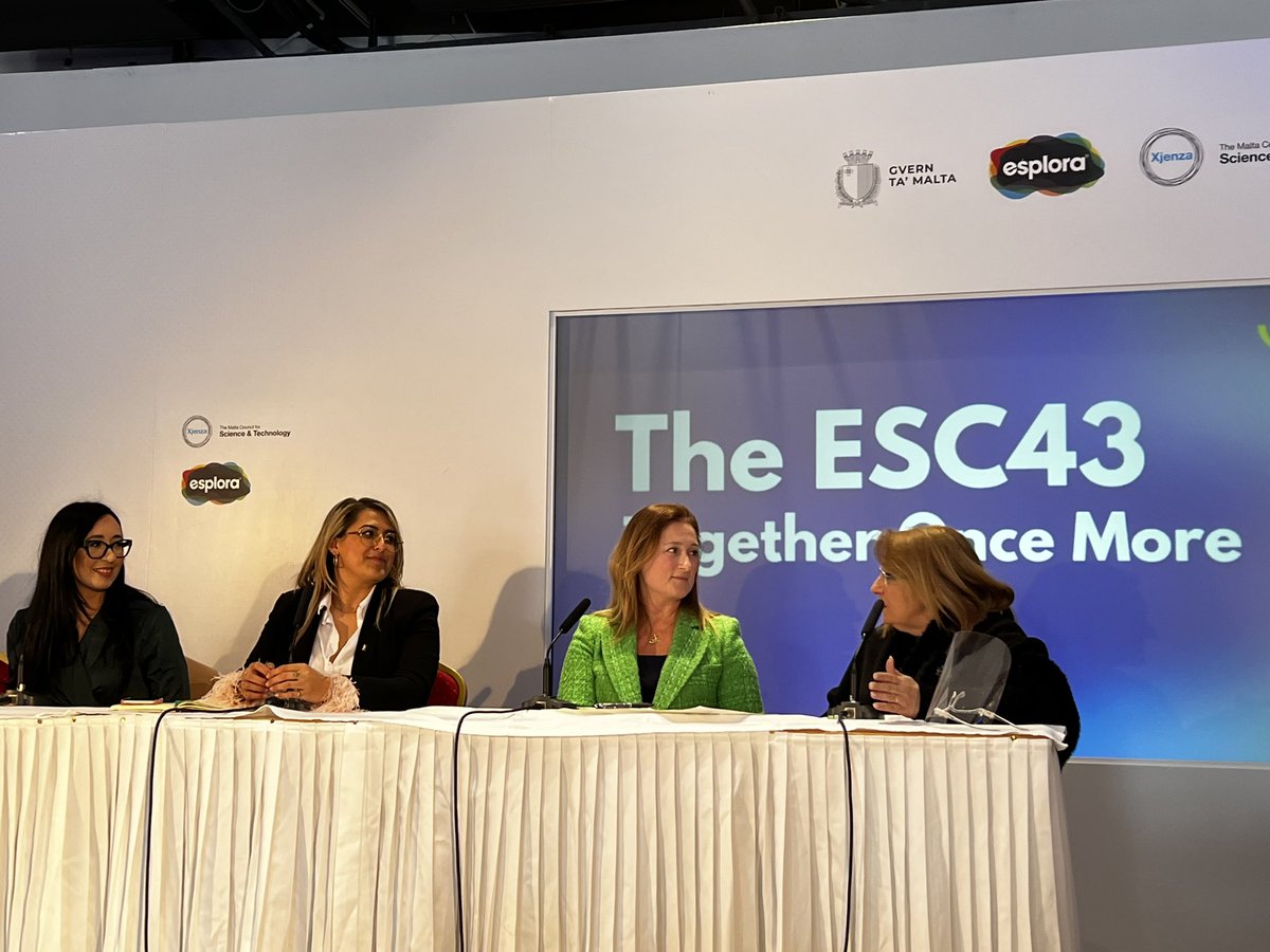 ZamzamMCR's tweet photo. Powerful Panel #InternationalWomensDay today at the #ESC43.
@MarieLouise_MT, 9th President of Malta reiterating that we need now more than ever principled politicians. https://t.co/Z4qOe1f65A