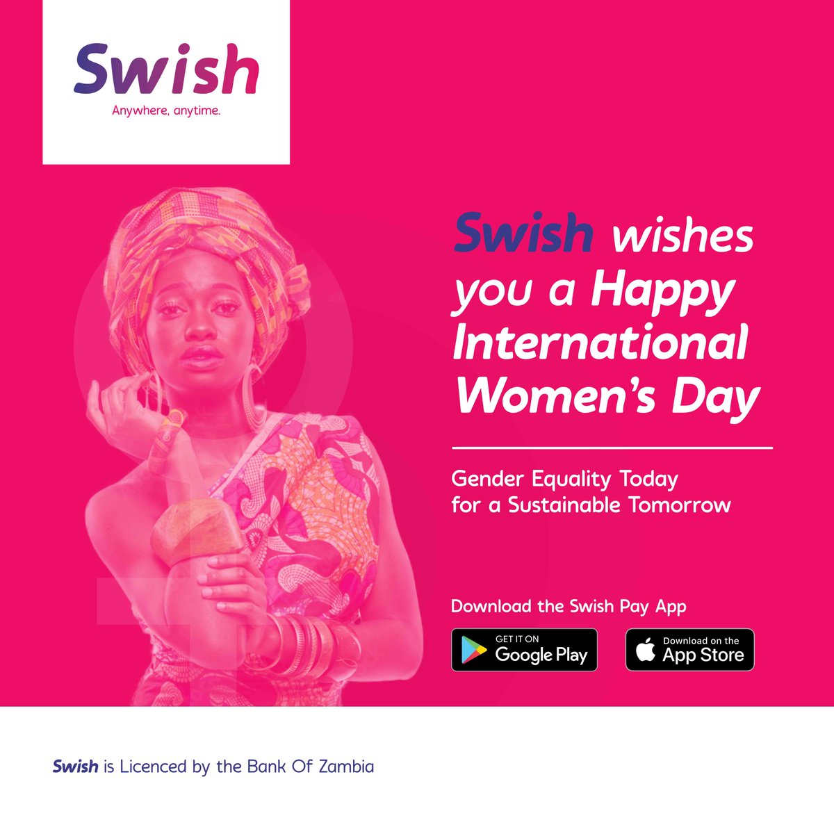 swish_pay's tweet photo. What would this world be without you? 

Happy International Women's Day to you all 🥰

#GoCashless #SwishPay https://t.co/e9aNYSMkDv