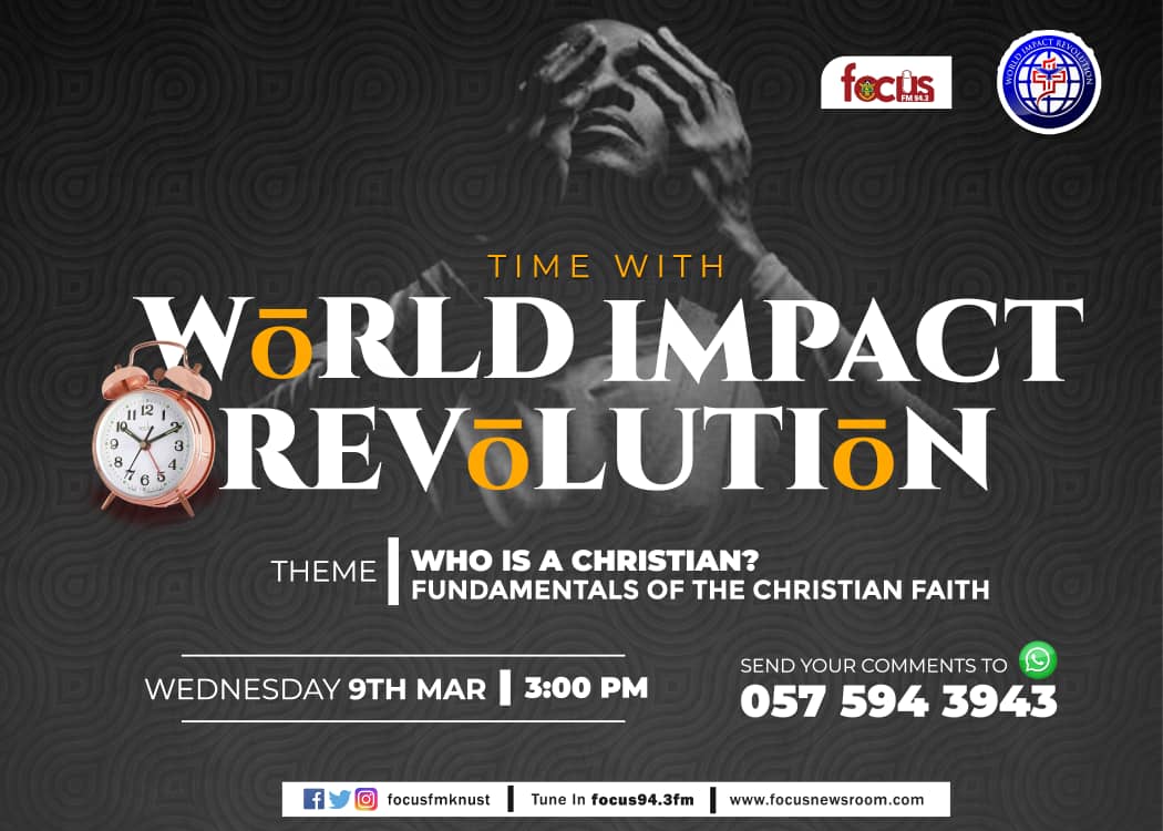 worldi_r's tweet photo. A Christian is someone who has accepted Christ as his/her Lord and personal saviour?
Want to know more about who a Christian is? Join us Tomorrow God willing on #TimeWithWIR on @focusfmknust at exactly 3:00pm.
#WIR https://t.co/8ij761C7DU