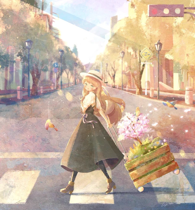 あなたへ春をお届けします #procreate 