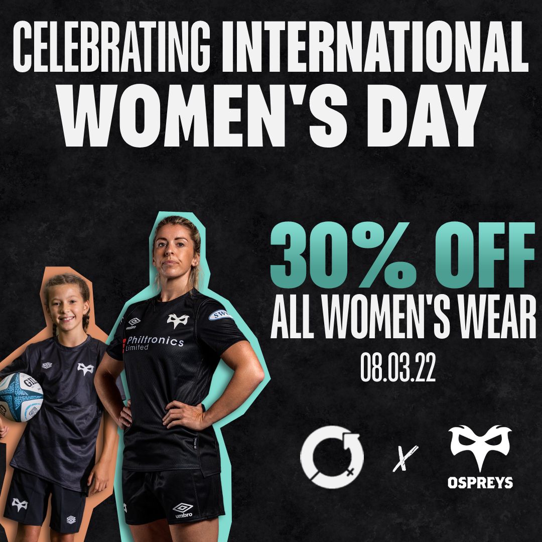 ospreys's tweet photo. To celebrate #InternationalWomensDay2022 we're dropping our prices on Women's Wear for today only. 

#IWD2022 #IWD 

https://t.co/DX2Ity2ix8 https://t.co/1fevgTtcip