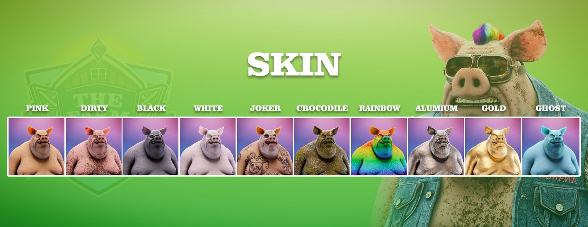 oink 🐽

Which Skin do you prefer?
Let us know in the comments 👀

#NFTs #NFTCommunity #NFTCollection