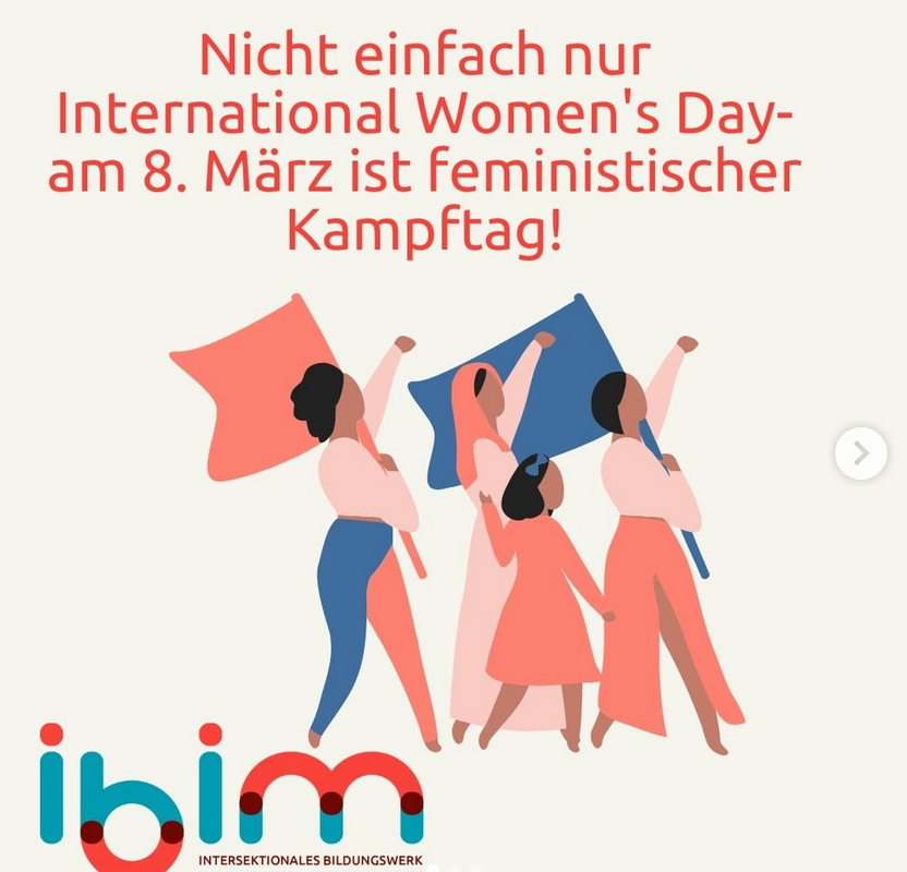 IbimInfo's tweet photo. #feministischerkampftag #feministischerstreik
#politischebildung
#carearbeit
#carearbeitmussbezahltwerden
#intersektionalerfeminismus
#intersektionalität
#ibim https://t.co/WzQgqAWoHa