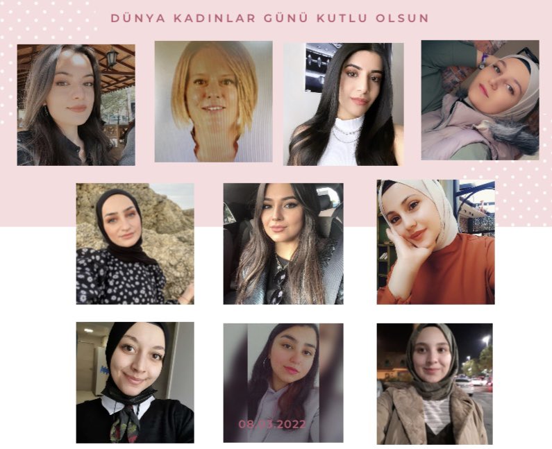 Topluluğumuzun akademik danışmanı Asuman ATİLLA hocamız olmak üzere yönetim ekinimizin hanımefendileri ve kadın üyelerimizle beraber bütün değerli kadınlarımızın 
8 Mart Dünya Kadınlar Gününü 
Sağlık Kurumları İşletmeciliği Topluluğu olarak yürekten kutlarız ✨✨