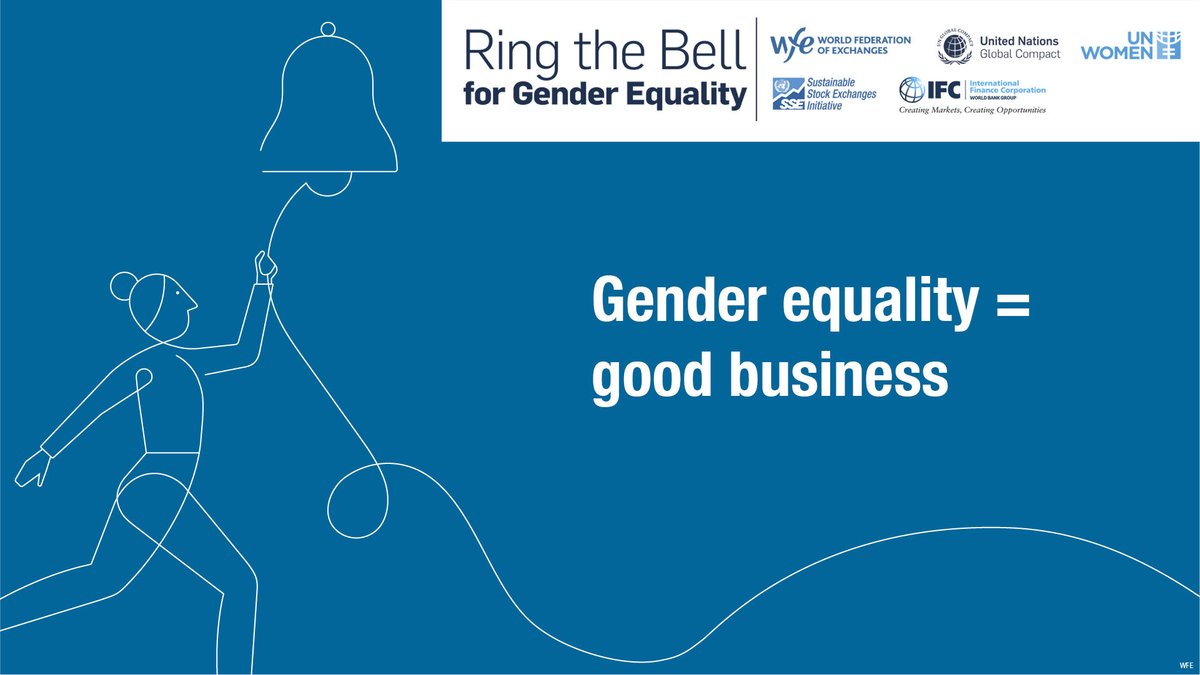 SSEinitiative's tweet photo. Join exchanges and companies around the world in promoting #GenderEquality in the workplace, marketplace and community through the @WEPrinciples this #IWD2022 #ExchangesRTB #GenderBell #EqualityMeansBusiness 

@IFC_org @TheWFE @globalcompact @UN_Women 

➡️https://t.co/2TZlkWWpv1 https://t.co/Km8VLX9SH1