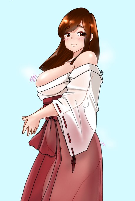 こぼれそうなムチムチ巫女ちゃん
#ぽっちゃり #ふくよか 