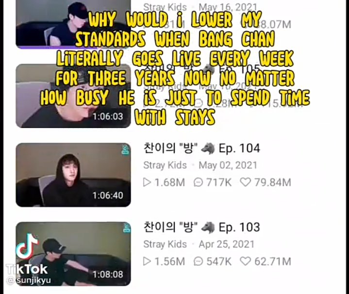 zksmmong's tweet photo. why would we lower our standards when we have bang chan https://t.co/LvXudmvhpw
