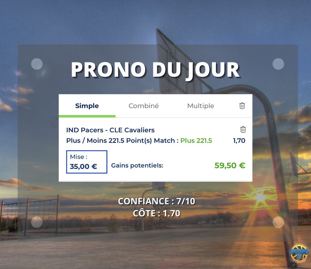 JPronos23's tweet photo. PRONO DU JOUR 👍🏼🔥

RT + ❤️ SI TU FOLLOW ! https://t.co/TwbtMzfM1E