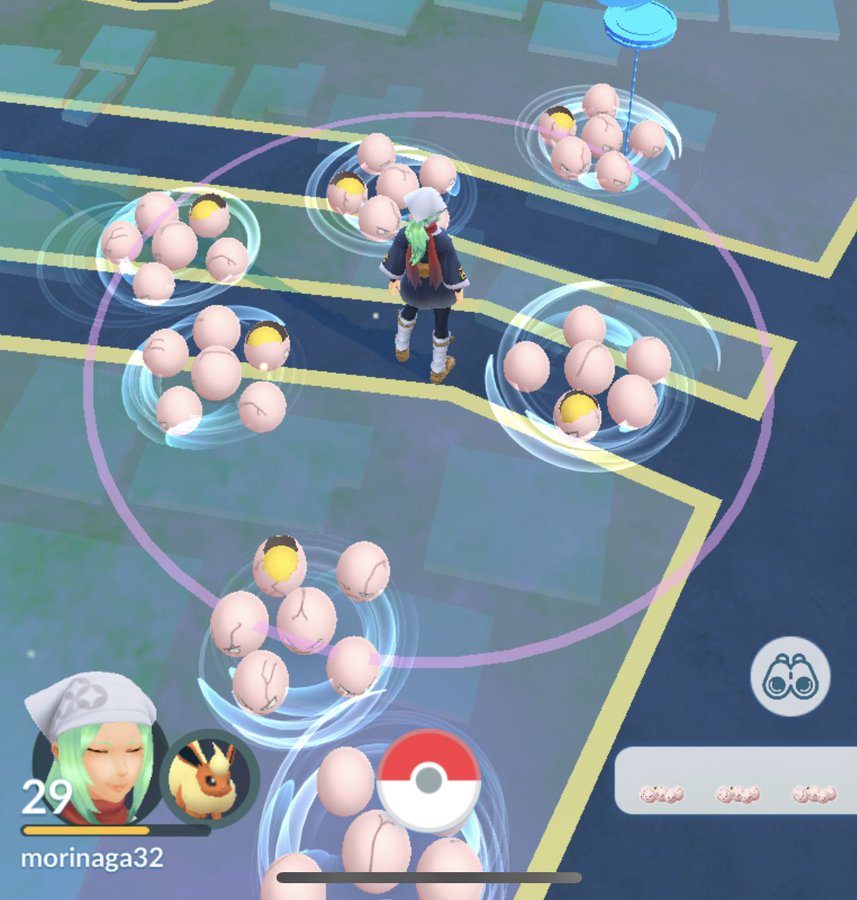 ポケモンgo タマタマアワー 反省会 集合体恐怖症発症しそう 下ネタやめろ