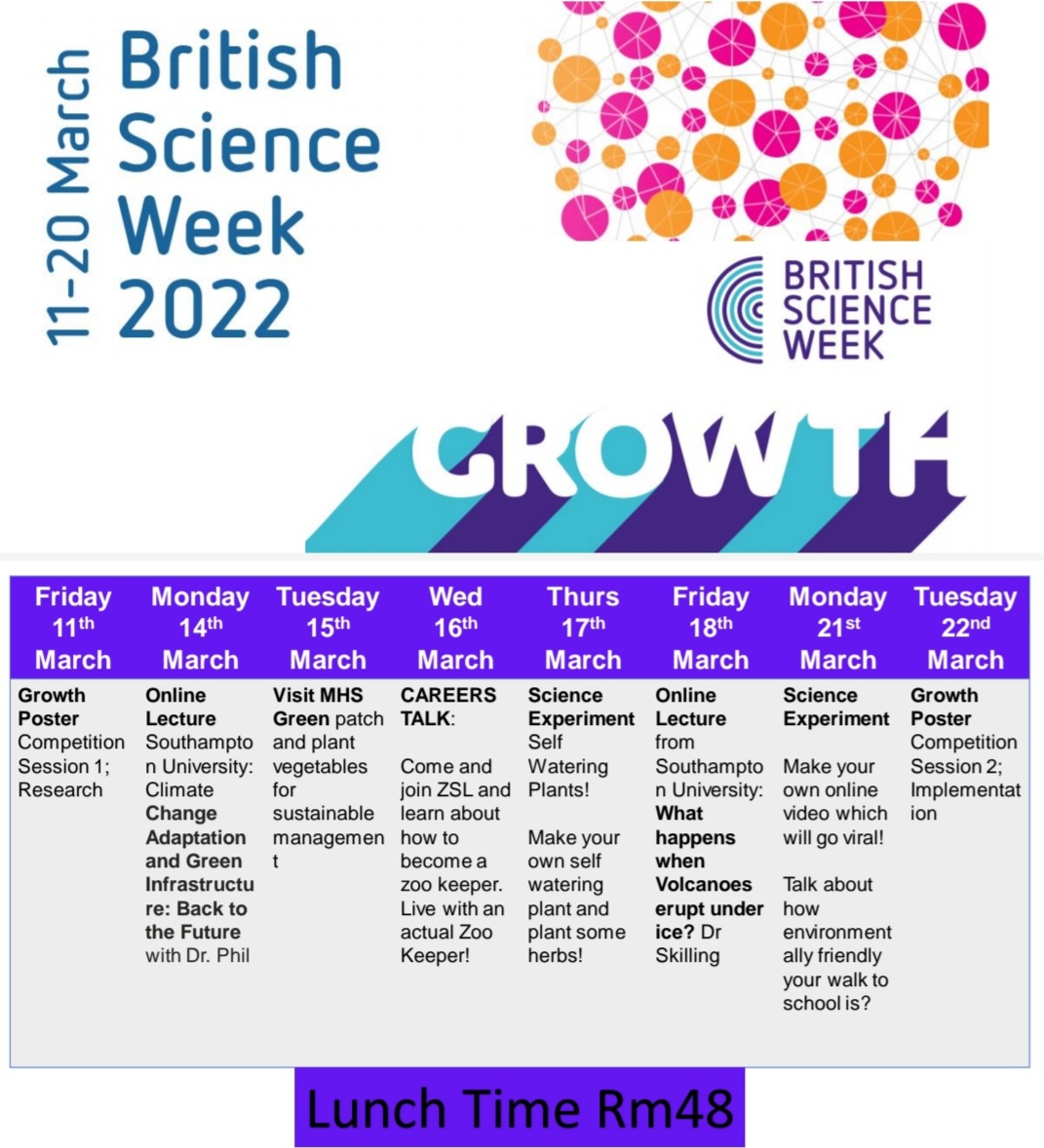 SmithBunday's tweet photo. British Science Week at MHS https://t.co/8UYSsbLNZ5