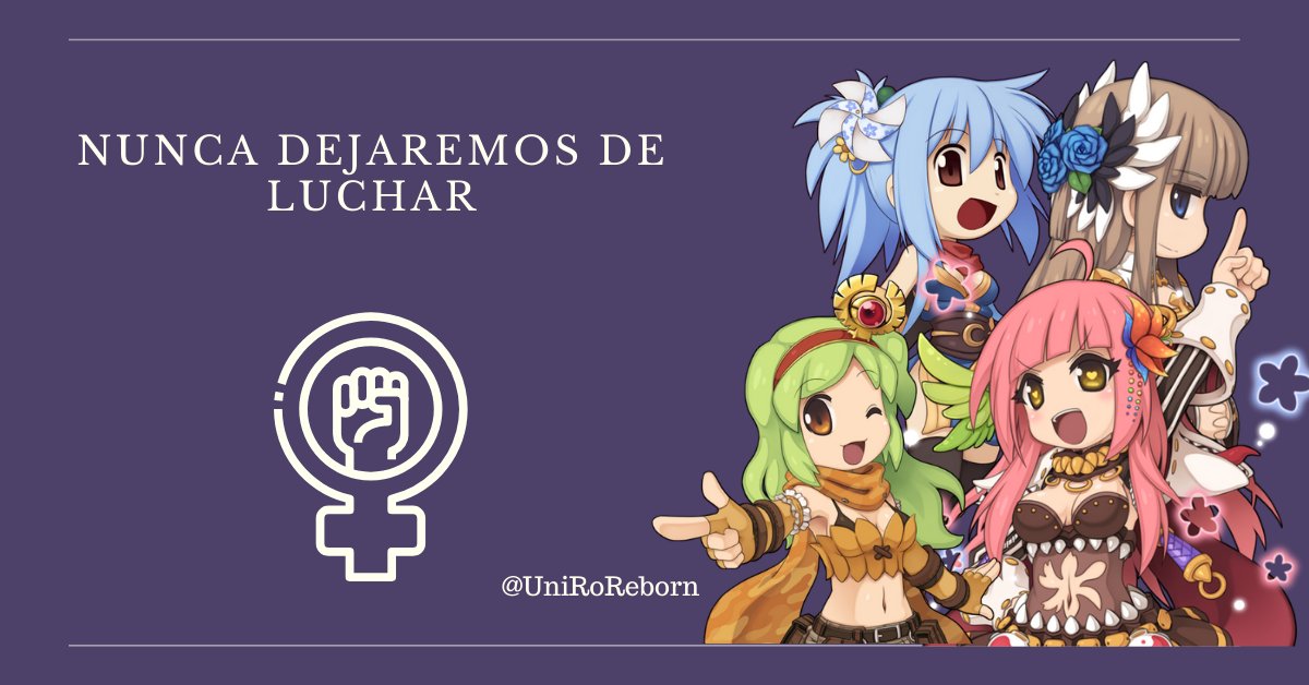 UniROReborn's tweet photo. Porque sois unas guerreras 💜
#8m #ragnarokonline #ragnarokonlineespaña #RO https://t.co/NwvuX8fR5P