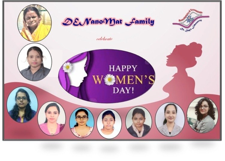 DENanoMat1's tweet photo. Happy Women's Day @AshmitaBiswas9 @manishadas_ @TPurkait https://t.co/mMp2vSTqhp