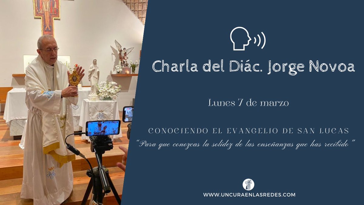 🗣 Compartimos la charla de <a href="/jorgediacono/">Diácono Jorge  Novoa</a> sobre el Evangelio de San Lucas 📖
La podes ver aquí 👉🏽 youtu.be/CMm3apJsNSs 👈🏽