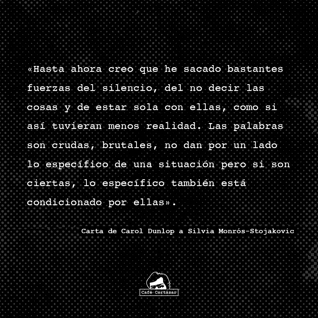 cafecortazar's tweet photo. Querida Carol,
Que las fuerzas salgan del sonido.
Que las cosas sean dichas.
Que nunca estés sola con ellas.
Que las palabras no sean brutales. 
Que sean igualitarias. Que hagan justicia. Que nos acerquen. 
Y que no sea solo por hoy: que sea siempre.#8M #DíaInternacionaldelaMujer https://t.co/XNCmp61mAB