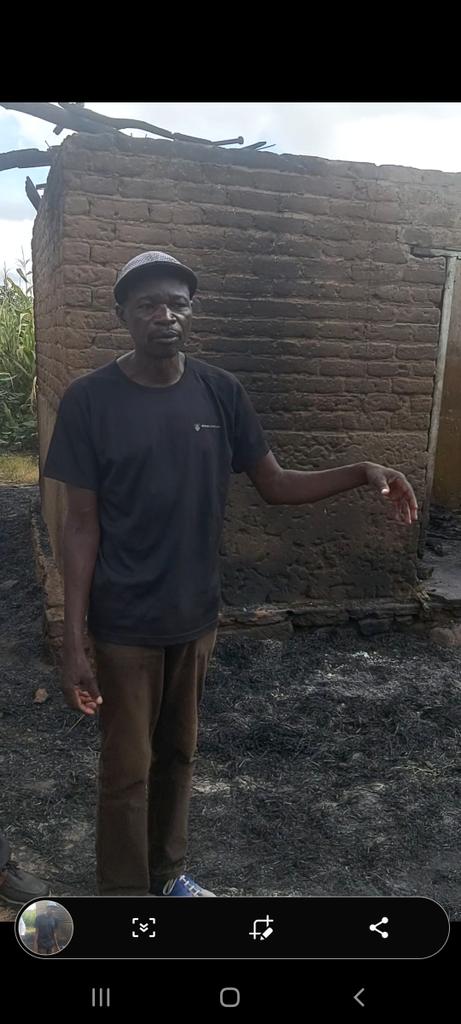 cccwelfare's tweet photo. A CCC team led by @hwendec &amp; inc @cccwelfare - @MaureenKade, Rural Strategy @BvondoChidziva, Hon Zwizwayi &amp; @gkagodora visited the home of Oswell Shambare, CCC Council candidate ward 18, Guwa Village whose house was burnt by a vigilante group linked to ZANU P.F. @CCCZimbabwe https://t.co/ZF86SiXp0C