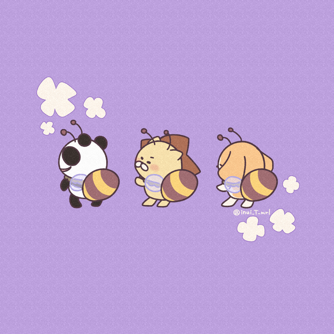 ぷりけつ。#みつばちの日 #創作の狼煙  #イラスト#アトリエの系譜 