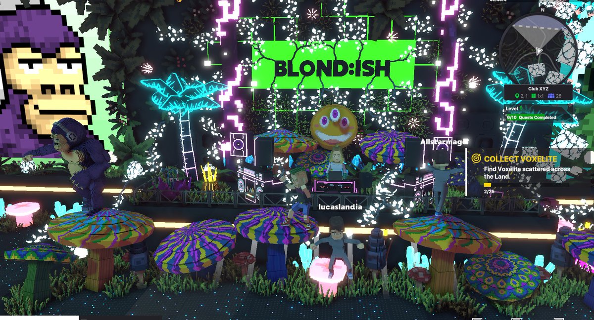 TonyaEast14's tweet photo. @TheSandboxGame @blond_ish I just participated in the daily #SandboxAlphaS2Contest for a chance to earn up to 1,000 $SAND! Day 2 - Dance with Blond:ish. Check out my screenshot below! 👇 #SandboxAlphaS2 https://t.co/fJDk17NeOC