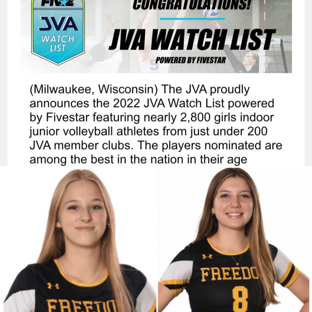 Freedom Volleyball tweet media