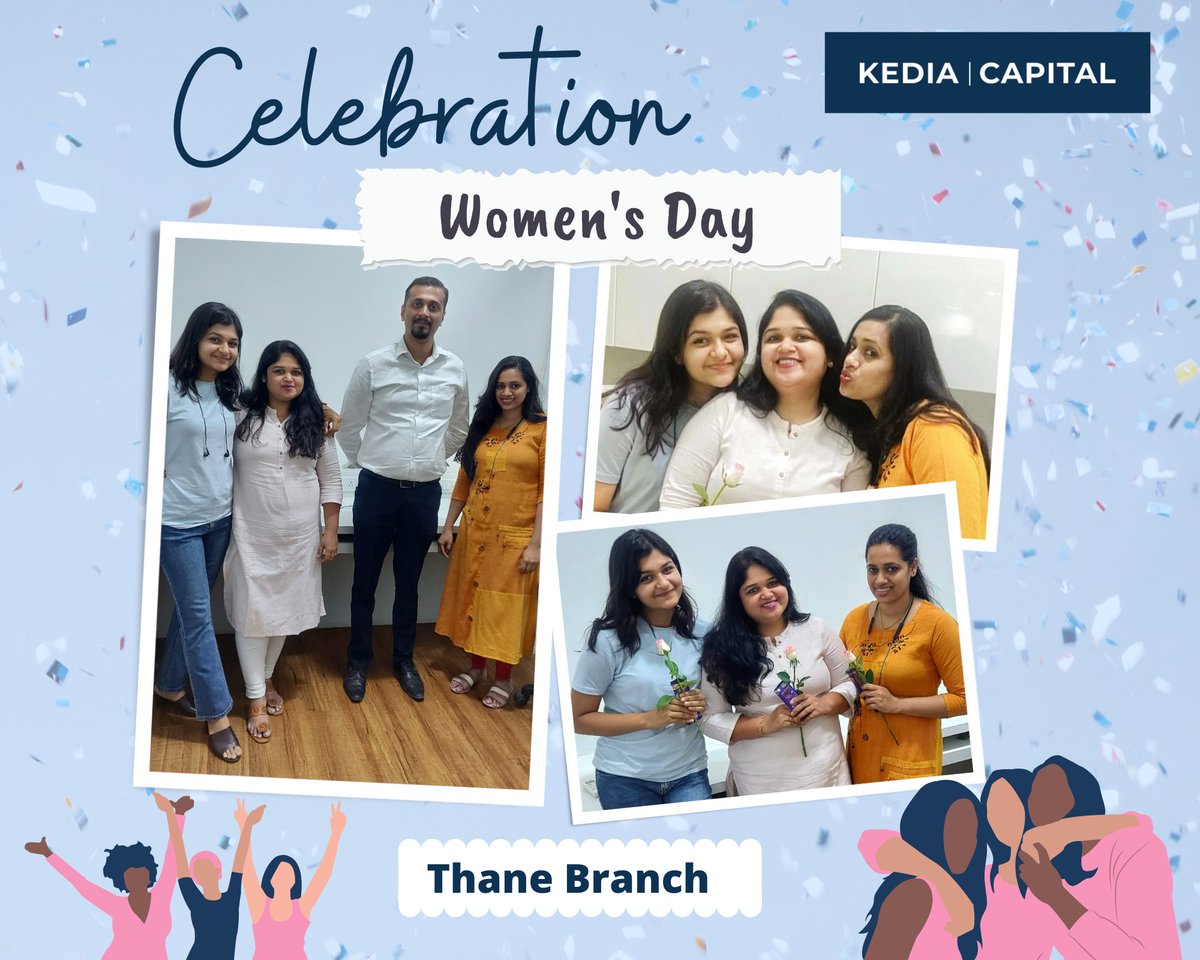 KediaCapital's tweet photo. Women's Day Celebration Across the Branches of  Kedia Capital Services Private Limited.

#IWD2022 #breakthebias #womensday #women #internationalwomensday #womenempowerment #women #womenpower #womeninbusiness #girlpower #feminism #love #kediacapital #kedia #celebrate #celebration https://t.co/gWN7jDu2JY