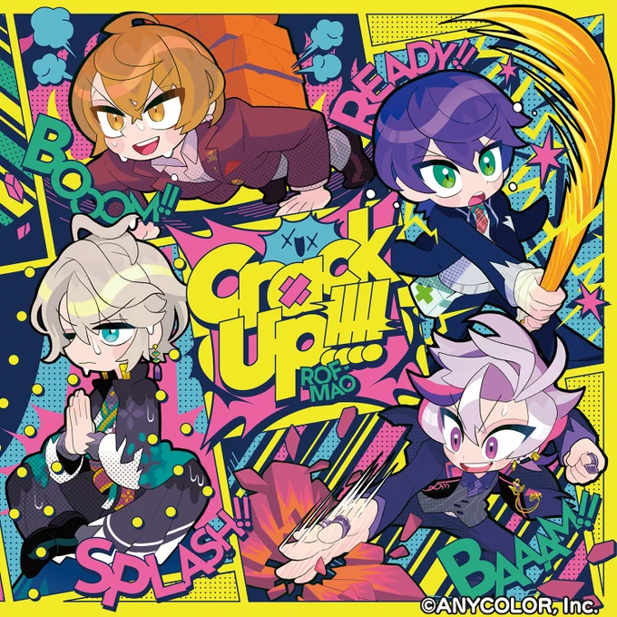 ROF-MAOの「Crack Up!!!!」アルバムジャケット・ろふまお塾版のイラスト制作のお手伝いをさせて頂きました!よろしくお願いします!
#ろふまお https://t.co/xFZHcvUo1y 