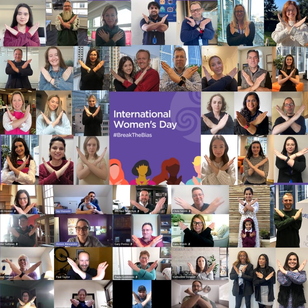 blue_prism's tweet photo. Happy #IWD!💜

This #internationalwomensday, our employees came together to celebrate the incredible women here at Blue Prism and told us how they #BreakTheBias. 

Swipe to see what they said👇 https://t.co/FxLgXGEm4J